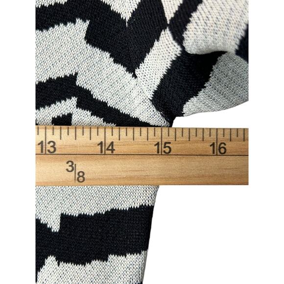 Jealous Tomato Sweater Dress Size M Geometric Print Bodycon Multicolor Tribal - Picture 9 of 11